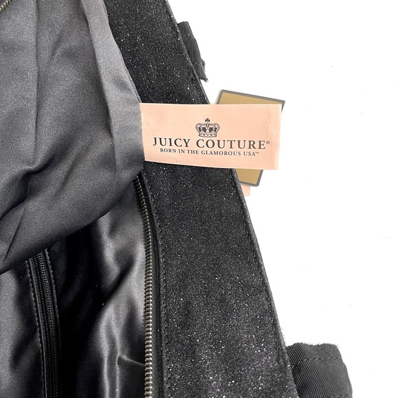JUICY COUTURE NWT Black Tote Shoulder Bag - Picture 8 of 8
